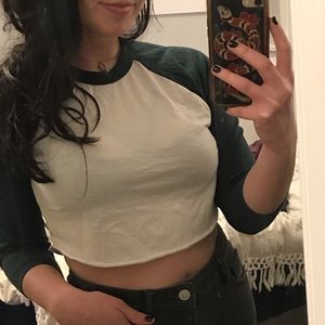 Cropped Raglan Top